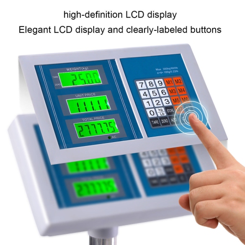 Costway 660lbs Weight Computing Digital Floor Platform Scale Postal Shipping Mailing
