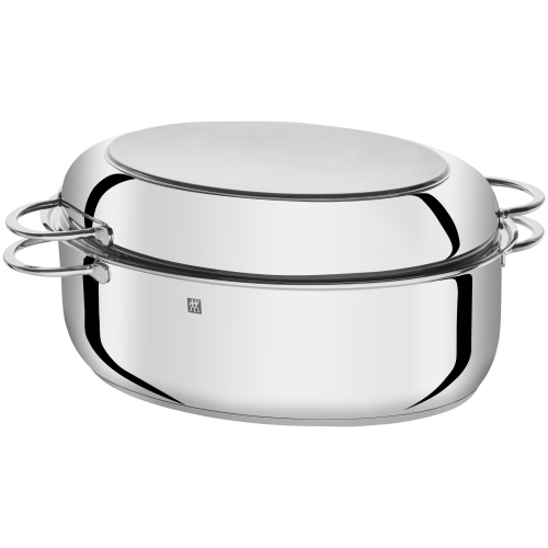 Zwilling J.A. Henckels Plus Series Multi-Use Oval Roaster with Rack and Lid - 15" / 38 cm