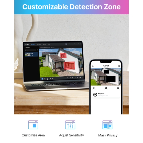 ZOSI 8-Channel 2MP Hybrid 4-in-1 DVR Surveillance Video Recorder with Human Detection, Remote Access for HD-TVI, CVI, AHD, and CVBS 720P/1080P Analog