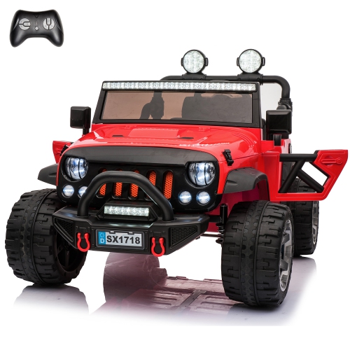 VOLTZ TOYS 2 Seater Ride On Car, 12V Electric Car for Kids, Electrical Jeep with 2 Seats, Full LED Lights, Parental Remote Control and MP3 Player