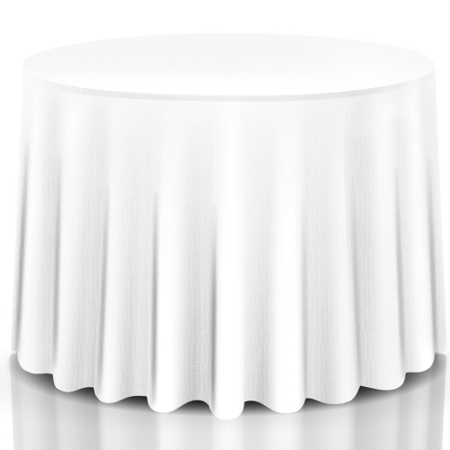 Costway 10 pcs 90" Round Tablecloth Polyester For Home Wedding Restaurant Party