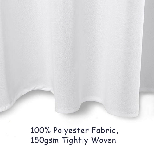 Costway 10 pcs 120" Round Tablecloth Polyester For Home Wedding Restaurant Party
