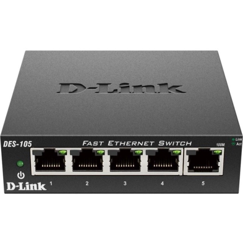 D-Link DES-105 5-Port 10/100 Desktop Switch