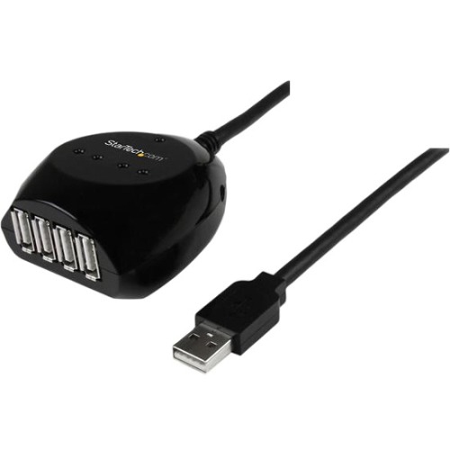 StarTech.com 15m USB 2.0 Active Cable with 4 Port Hub