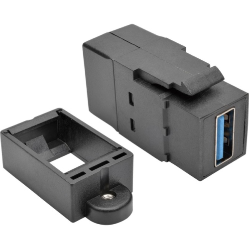 TRIPP LITE  USB 3.0 All-In-One Keystone/panel Mount Coupler (F/f) In Black