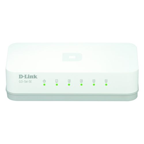 D-Link 5-Port Fast Ethernet Unmanaged Desktop Switch - GO-SW-5E