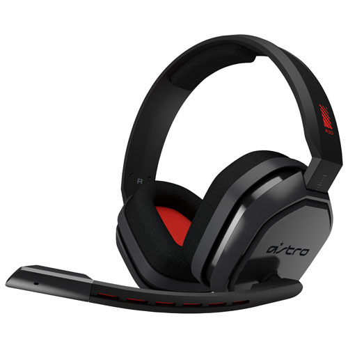 ASTRO Gaming A10 Gaming Headset with Microphone - Grey/Red