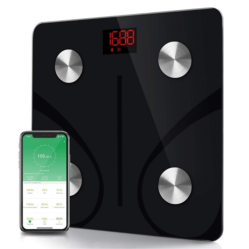 Bluetooth Body Fat Scale - Smart BMI Scale Digital Bathroom Wireless Weight Scale, Body Composition Analyzer with App
