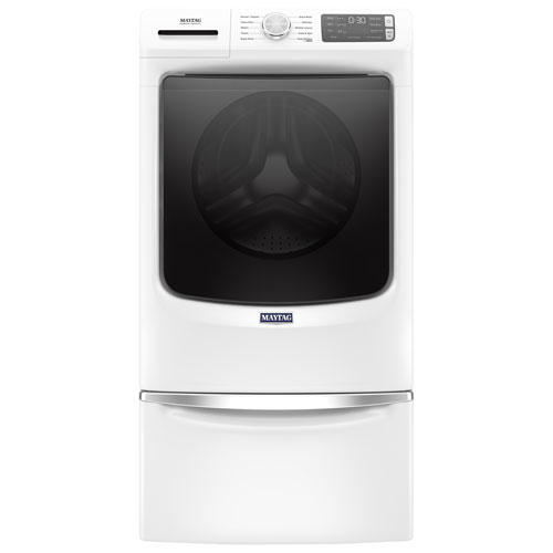 Laveuse à chargement frontal haute efficacité de 5,2 pi³ de Maytag - Blanc