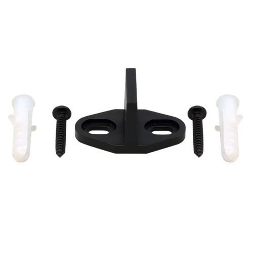 Stanz 6.6 FT Black Steel Slide Barn Door Hardware Track Rail Hanger Roller 200cm Handles Latch Included