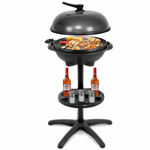 COSTWAY  Electric Bbq Grill 1350W Non-Stick 4 Temperature Setting Outdoor Garden Camping