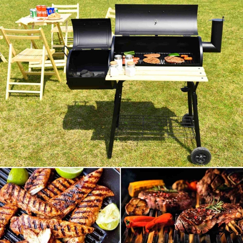 Costway Outdoor BBQ Grill Charcoal Barbecue Pit Patio Backyard Cooker Smoker