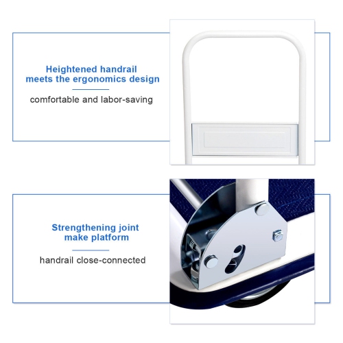Costway 330lbs Platform Cart Dolly Folding Foldable Moving Warehouse Push Hand Truck New