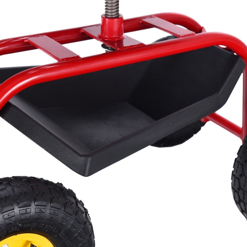 Costway Rolling Tray Gardening Planting with Work Seat Garden Cart