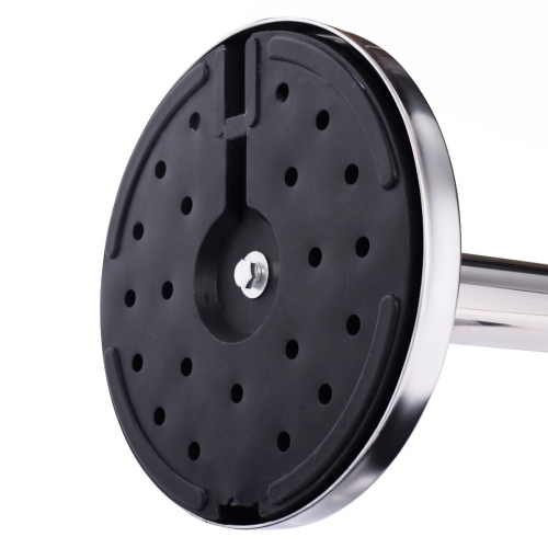 Costway 6Pcs Stanchion Posts Queue Pole Retractable Red Belt Crowd Control Barrier