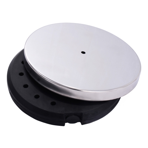 Costway 6Pcs Stanchion Posts Queue Pole Retractable Red Belt Crowd Control Barrier