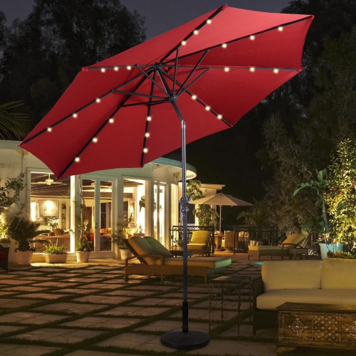 best patio umbrella with led lights