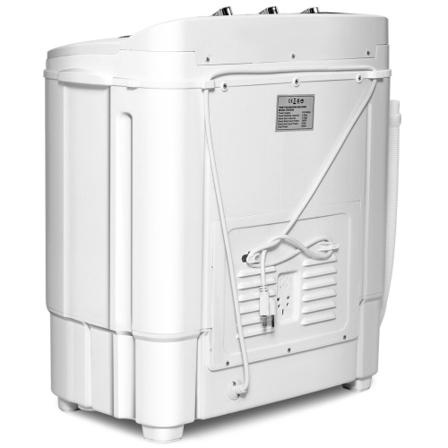 Gymax Compact Mini Twin Tub 8lbs Washing Machine Washer Spinner