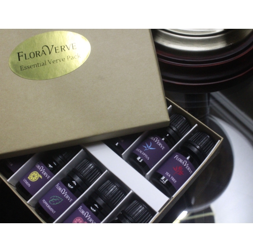 Floraverve Essential Vigor Pack, Aromatherapy Essential Oils Top 12 Scents Starter Kit, 12 X 5mL