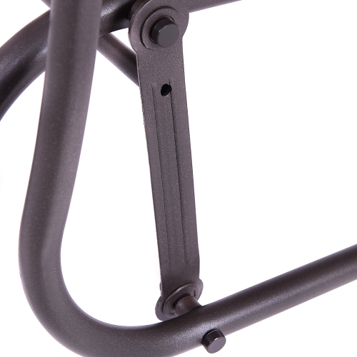 COSTWAY Banc de Jardin Banquette Jardin Balançoire Banc à Bascule en Fer Balançoire de Jardin en Métal 105 x 71,5 x 93cm