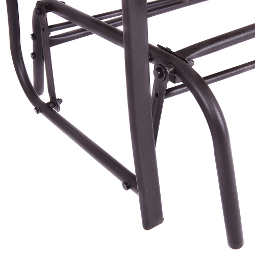 COSTWAY Banc de Jardin Banquette Jardin Balançoire Banc à Bascule en Fer Balançoire de Jardin en Métal 105 x 71,5 x 93cm