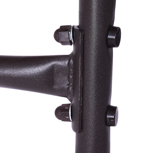 COSTWAY Banc de Jardin Banquette Jardin Balançoire Banc à Bascule en Fer Balançoire de Jardin en Métal 105 x 71,5 x 93cm