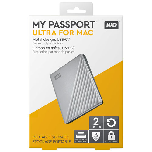 新品未使用！WD My Passport Ultra for Mac 2TB WD My Passport Ultra 2 TB Portable External Hard Drive