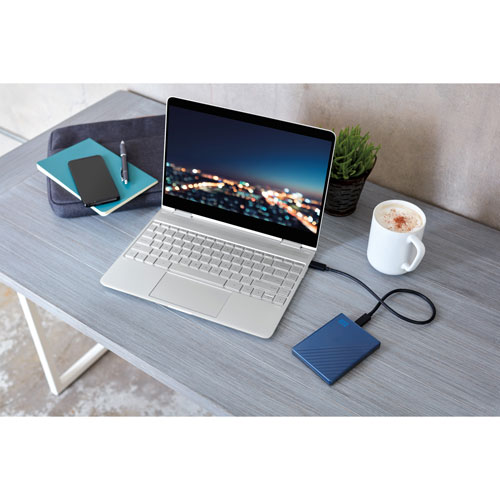WD My Passport Ultra 4TB USB-C Portable External Hard Drive - Blue