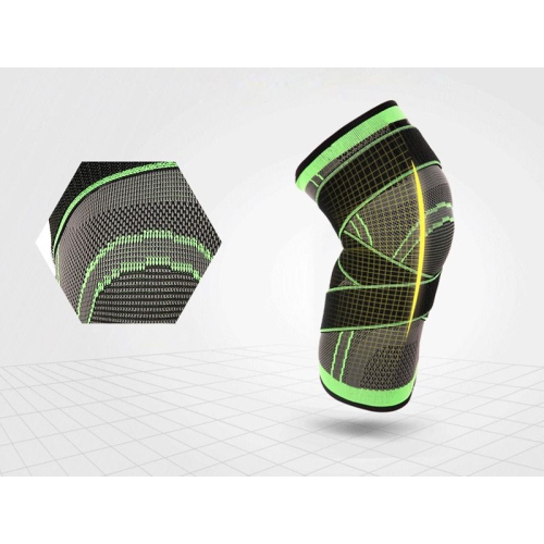 Sports 3D Weaving Knee Protector- Breathable Sleeve Elastic Knee Brace Support Sports Adjustable Bandage for Running Jogging-