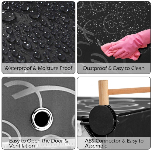 Costway 12 Cubic Portable Shoe Rack Shelf Cabinet Storage Closet Organizer