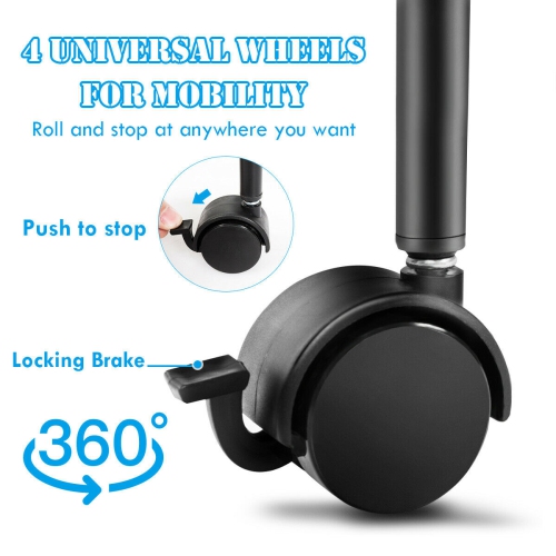 Costway 5 Tier Storage Rack Trolley Cart Home Kitchen Organizer Utility Baskets