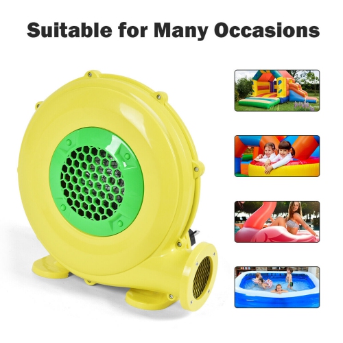 Costway Air Blower Pump Fan 480 Watt 0.6HP For Inflatable Bounce House Bouncy Castle