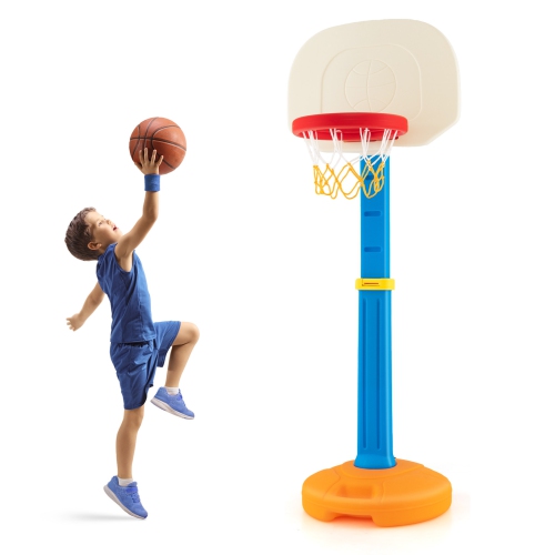 Jeu de basketball d’intérieur à hauteur réglable avec support de basketball pour enfants