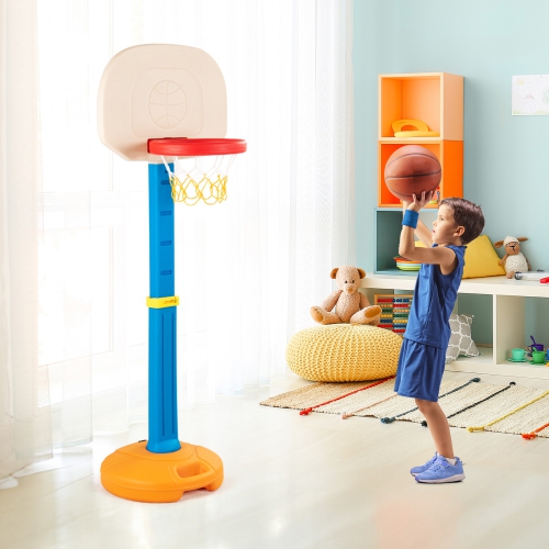 Costway Kids Basketball Hoop Stand Adjustable Height Indoor Outdoor Sports Game Toy