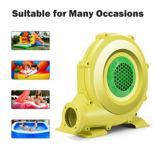 Costway Air Blower Pump Fan 950 Watt 1.25HP For Inflatable Bounce House Castle