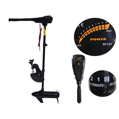 Costway 55lbs Freshwater Transom Mounted Trolling Motor 36" Shaft