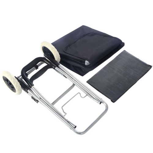 Costway Light Weight Wheeled Shopping Trolley Push Cart Bag Large Capacity