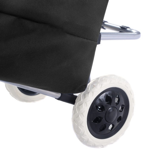 Costway Light Weight Wheeled Shopping Trolley Push Cart Bag Large Capacity