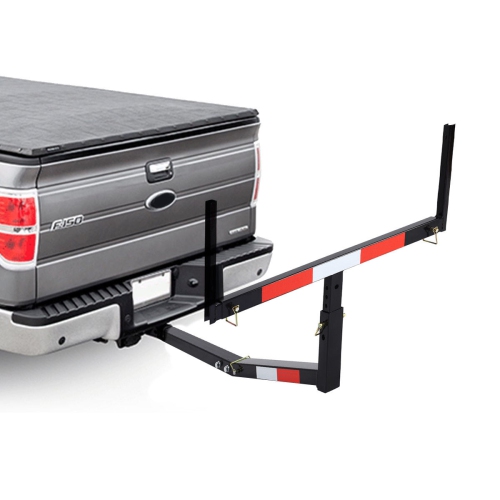 Pick Up Truck Bed Hitch Extender Adjustable Steel Extension Rack Loads Flag