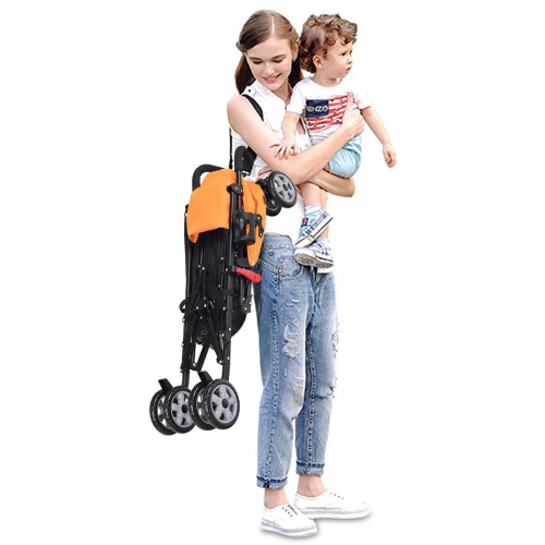 Folding Lightweight Baby Toddler Umbrella Travel Stroller w/ Storage Basket