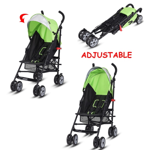 Costway Lightweight Baby Toddler Umbrella Travel Stroller w/ Storage Basket
