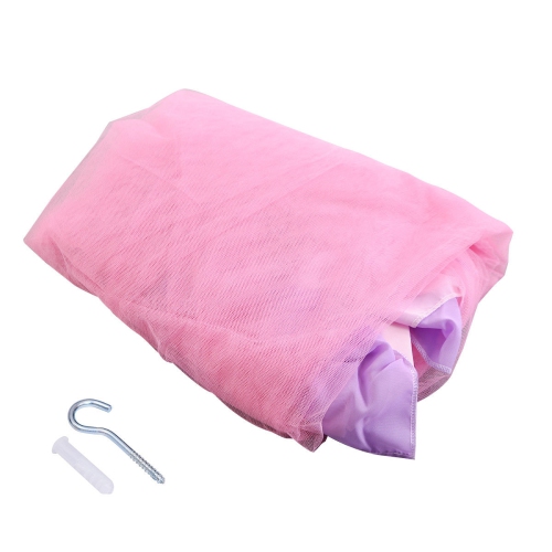 Elegant Lace Bed Mosquito Netting Mesh Canopy Princess Round Dome Bedding Net