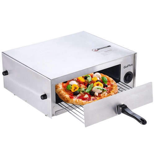 Image 1 of 8.. Costway Kitchen Commercial Pizza Stainless Steel Counter Top Snack Pan Oven Bake