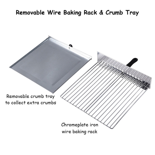 Costway Kitchen Commercial Pizza Stainless Steel Counter Top Snack Pan Oven Bake