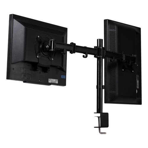 COSTWAY  Steel Dual Monitor Arm Desk Table Mount Stand 2 Lcd Fully Swivel Clamp Up to 27"