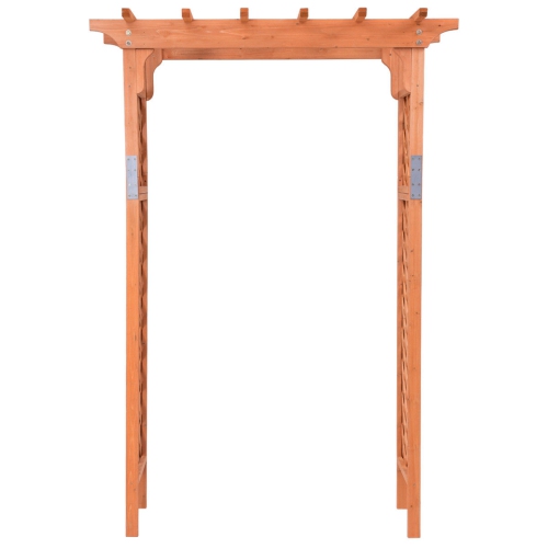 Arbor Over 7FT High Wooden Garden Arch Trellis Pergola Outdoor Patio Plant