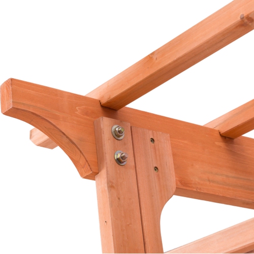 Arbor Over 7FT High Wooden Garden Arch Trellis Pergola Outdoor Patio Plant