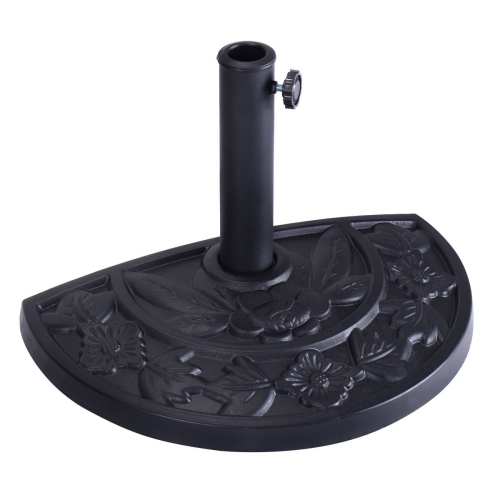 20 Outdoor Patio Half Round Umbrella Base Stand Resin Deck Table Sun Shade Best Buy Canada