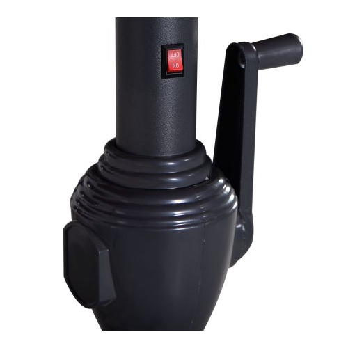 Costway 9FT Patio Solar Umbrella LED Patio Market Steel Tilt W/ Crank Outdoor