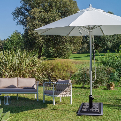 Costway 17.5'' Square Umbrella Base Stand Market Patio Standing Outdoor Patio Heavy Duty